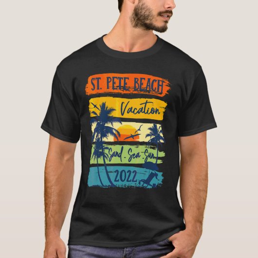 St Pete Beach Florida Vacation 2022 Matching Famil T-shirt (Voorkant)