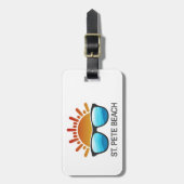 St. Pete Beach Florida Zonnebril Bagagelabel (Voorkant verticaal)