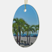 St Pete Beach Keramisch Ornament (Links)