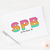 St Pete Beach ovale sticker (Envelop)