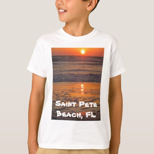St. Pete Beach Sunset T-shirt (Voorkant)