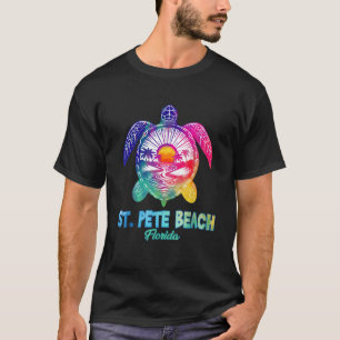 St Pete Beach Tie Dye Zeeschildpad Florida Vakanti T-shirt