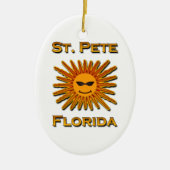 St. Pete Florida Sun Logo Keramisch Ornament (Voorkant)