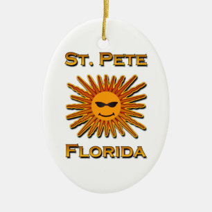 St. Pete Florida Sun Logo Keramisch Ornament