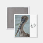 St. Pete Pelican 2x2 magneet (Voorkant / Achterkant)