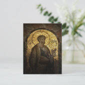 St. Peter Byzantijnse mozaïek orthodoxe icoon Briefkaart (Staand voorkant)