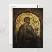 St. Peter Byzantijnse mozaïek orthodoxe icoon Briefkaart (Voorkant / Achterkant)