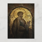 St. Peter Byzantijnse mozaïek orthodoxe icoon Briefkaart (Voorkant)