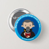 St. Peter Canisius Ronde Button 5,7 Cm (Voorkant /achterkant)