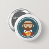 St. Peter Chrysologus Ronde Button 5,7 Cm (Voorkant /achterkant)