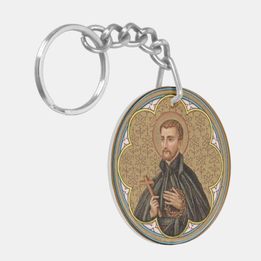 St. Peter Claver (BK 058) Ronde Sleutelhanger (Voorkant Links)
