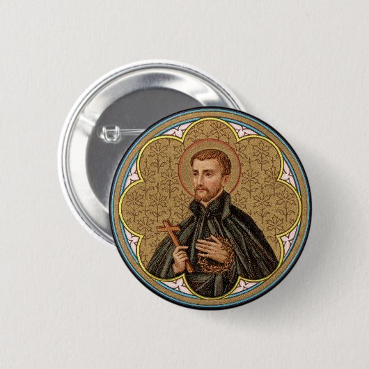 St. Peter Claver (BK 058) Round Ronde Button 5,7 Cm (Voorkant /achterkant)