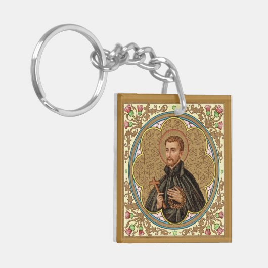 St. Peter Claver (BK 058) Square Sleutelhanger (Voorkant Links)
