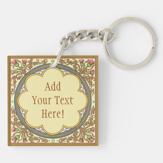 St. Peter Claver (BK 058) Square Sleutelhanger (Achterkant)