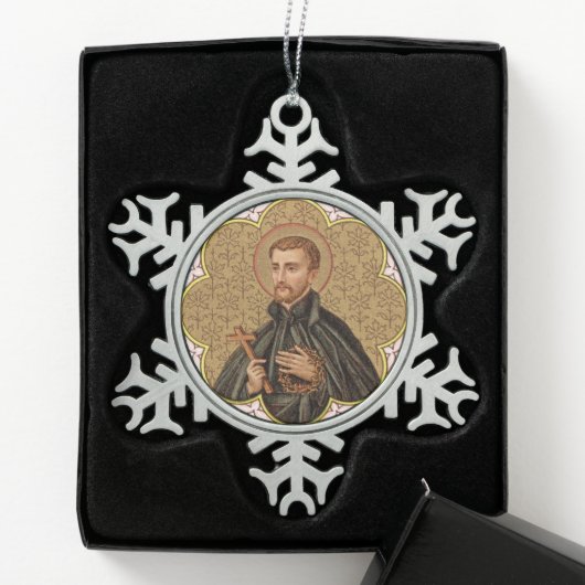 St. Peter Claver (BK 058) Tin Sneeuwvlok Ornament (Kistje)