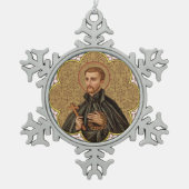 St. Peter Claver (BK 058) Tin Sneeuwvlok Ornament (Voorkant)