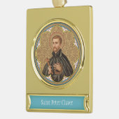 St. Peter Claver (BK 058) Verguld Banner Ornament (Links)