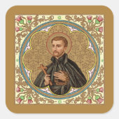 St. Peter Claver (BK 058) Vierkante Sticker (Voorkant)