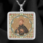 St. Peter Claver (BK 058) Zilver Vergulden Ketting<br><div class="desc">Peter Claver (1580-1654) was een Spaanse jezuïet en missionaris. In 1610 bood Sint-Pieter zich aan om te dienen in het Nieuwe Rijk van Granada in de Amerika's, dat het cadeau van Panama, Colombia en Venezuela omvatte. Daar werkte hij 40 jaar lang om slaven te dienen bij hun aankomst in Cartagena,...</div>