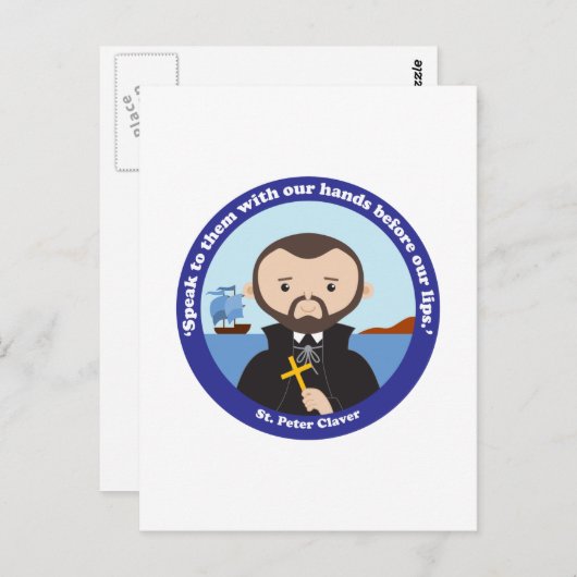 St. Peter Claver Briefkaart (Voorkant / Achterkant)