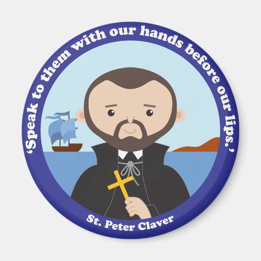 St. Peter Claver Magneet (Voorkant)