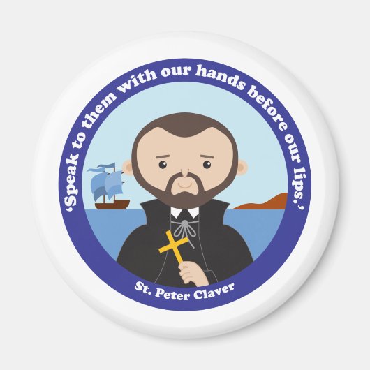 St. Peter Claver Magneet (Voorkant)