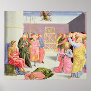 St. Peter en Simon Magus, 15e eeuw Poster