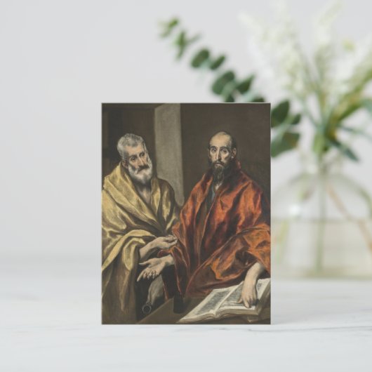 St Peter en St Paul | c.1605-8 (olie op Canvas) Briefkaart (Staand voorkant)