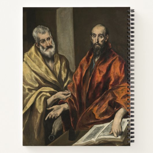 St. Peter en St. Paul | c.1605-8 (olie op Canvas) Notitieboek (Achterkant)