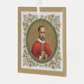 St. Peter Faber (BK 051; beroemd citaat) Glas Ornament (Voorkant links)