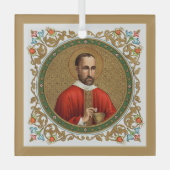 St. Peter Faber (BK 051; beroemd citaat) Glas Ornament (Voorkant)