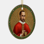 St. Peter Faber (BK 051; beroemd citaat) Keramisch Ornament (Rechts)