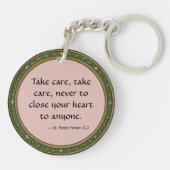 St. Peter Faber (BK 051; beroemd citaat) Sleutelhanger (Achterkant)