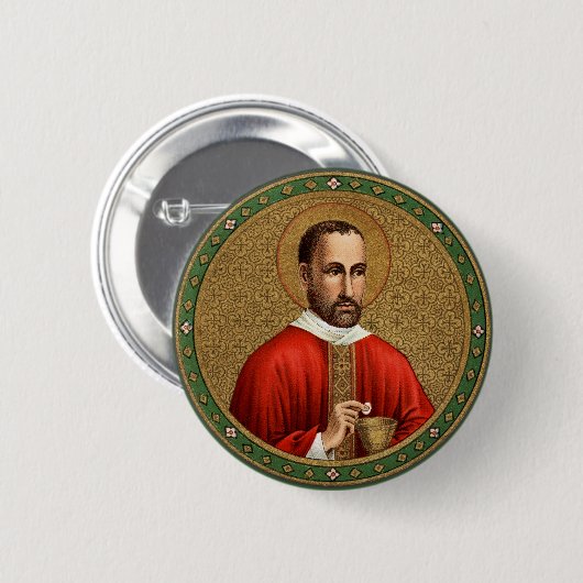 St. Peter Faber (BK 051) Ronde Button 5,7 Cm (Voorkant /achterkant)