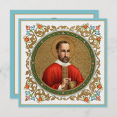 St. Peter Faber (BK 051) Square Greeting/Note Card (Voorkant / Achterkant)
