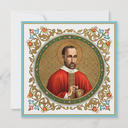 St. Peter Faber (BK 051) Square Greeting/Note Card (Voorkant)