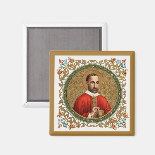 St. Peter Faber (BK 051) Square Magneet (Voorkant / Achterkant)