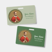 St. Peter Faber (BK 051; Stijl 1) Badge (Voor- en achterkant)