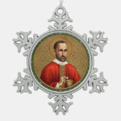 St. Peter Faber (BK 051) Tin Sneeuwvlok Ornament (Voorkant)