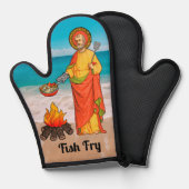 St. Peter Fish Fry Oven Mitt Ovenwant (Voorkant / Achterkant)