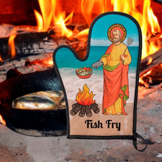 St. Peter Fish Fry Oven Mitt Ovenwant