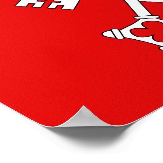 St Peter flag Poster (Hoek)