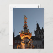 St Peter Fontein in Trier Briefkaart (Voorkant / Achterkant)