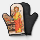 St. Peter Frying Fish Oven Mitt Ovenwant (Voorkant / Achterkant)