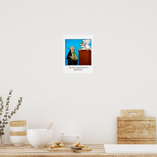 St. Peter Humor "Wife's Keys" Poster (Keuken)