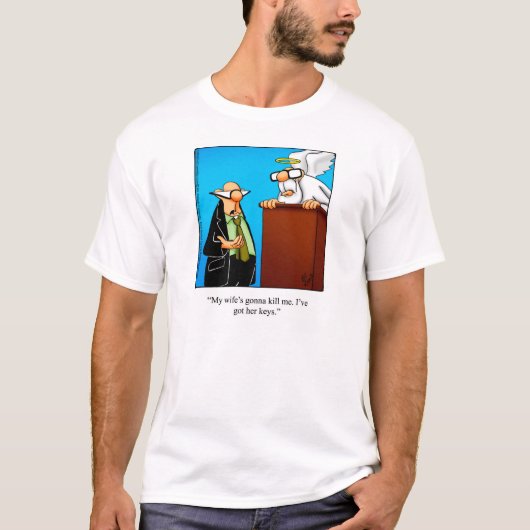 St. Peter Humor "Wife's Keys" Tee Shirt (Voorkant)