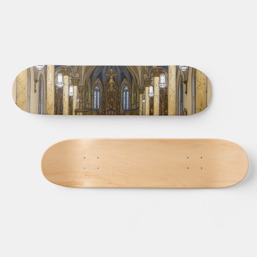 St. Peter Katholieke Kerk Painterly Persoonlijk Skateboard (Horizontaal)
