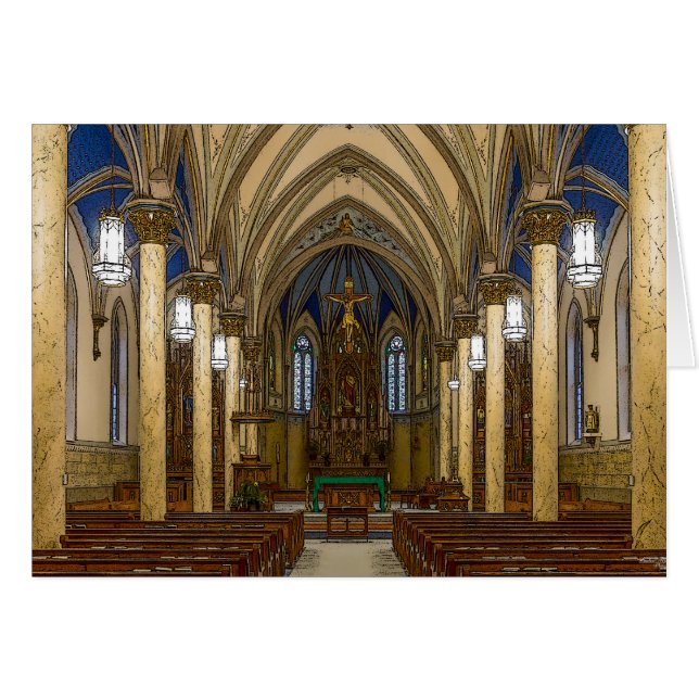 St Peter Katholieke Kerk Schilderachtig (Voorkant Horizontaal)
