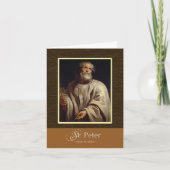 St. Peter Keys aan het Koninkrijk, bidt voor ons Kaart (Voorkant)