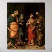 St. Peter Martha Mary Magdalene Correggio Poster (Voorkant)